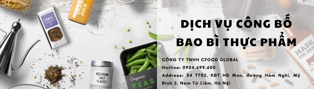 DỊCH VỤ CÔNG BỐ BAO BÌ THỰC PHẨM